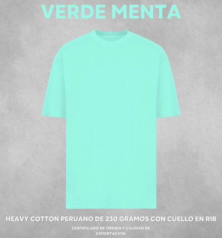 Camiseta Oversize Heavy Cotton Peruano 230 Gramos