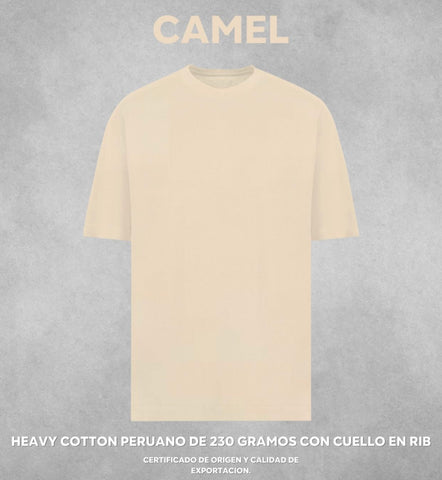 Camiseta Oversize Heavy Cotton Peruano 230 Gramos